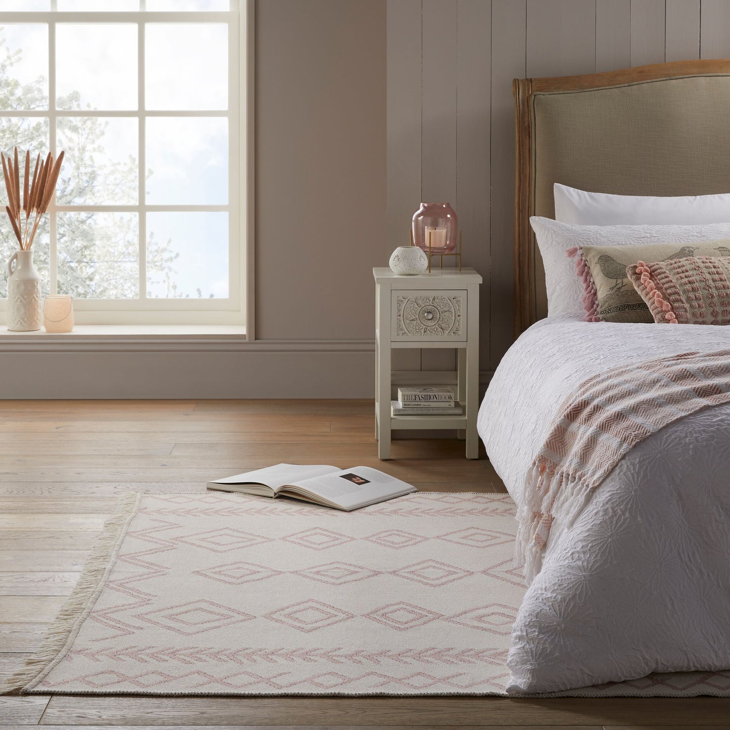 Tapis moderne style berbère en coton EDIA