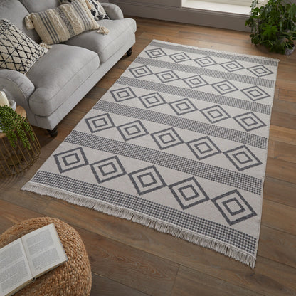 Tapis moderne style berbère en coton TOTO