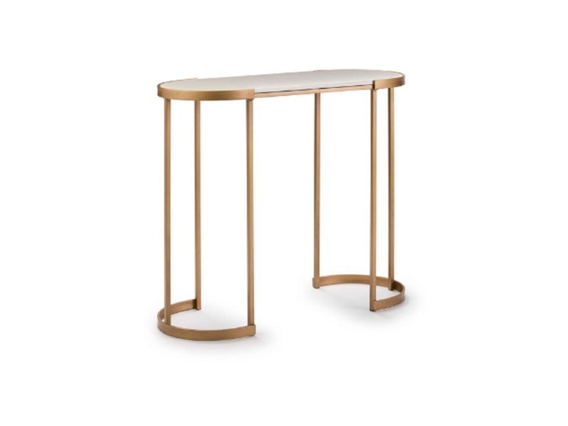 Console marbre et métal doré BRUTO