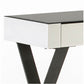 Console design verre et métal YANG