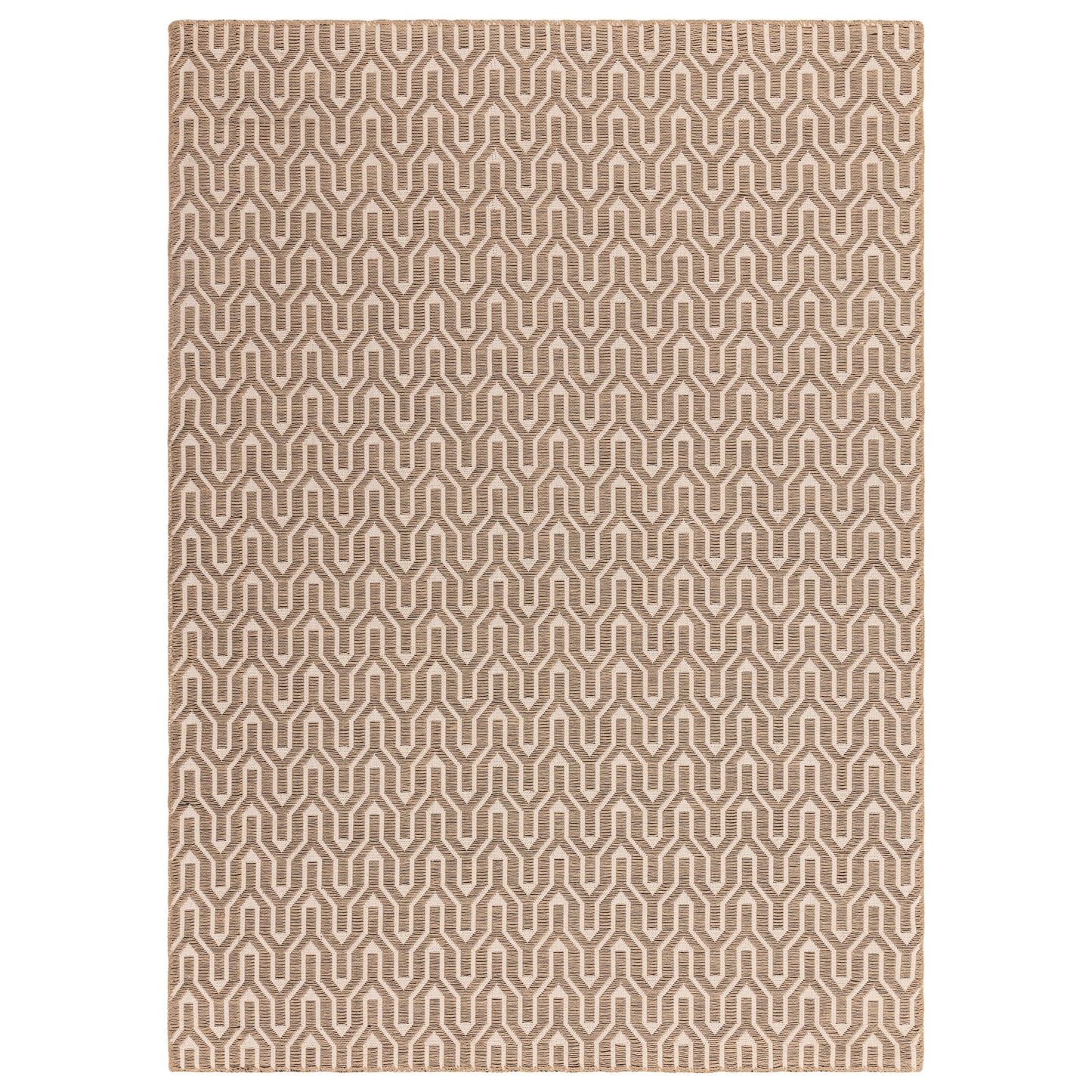 Tapis moderne en jute et coton LATTICE