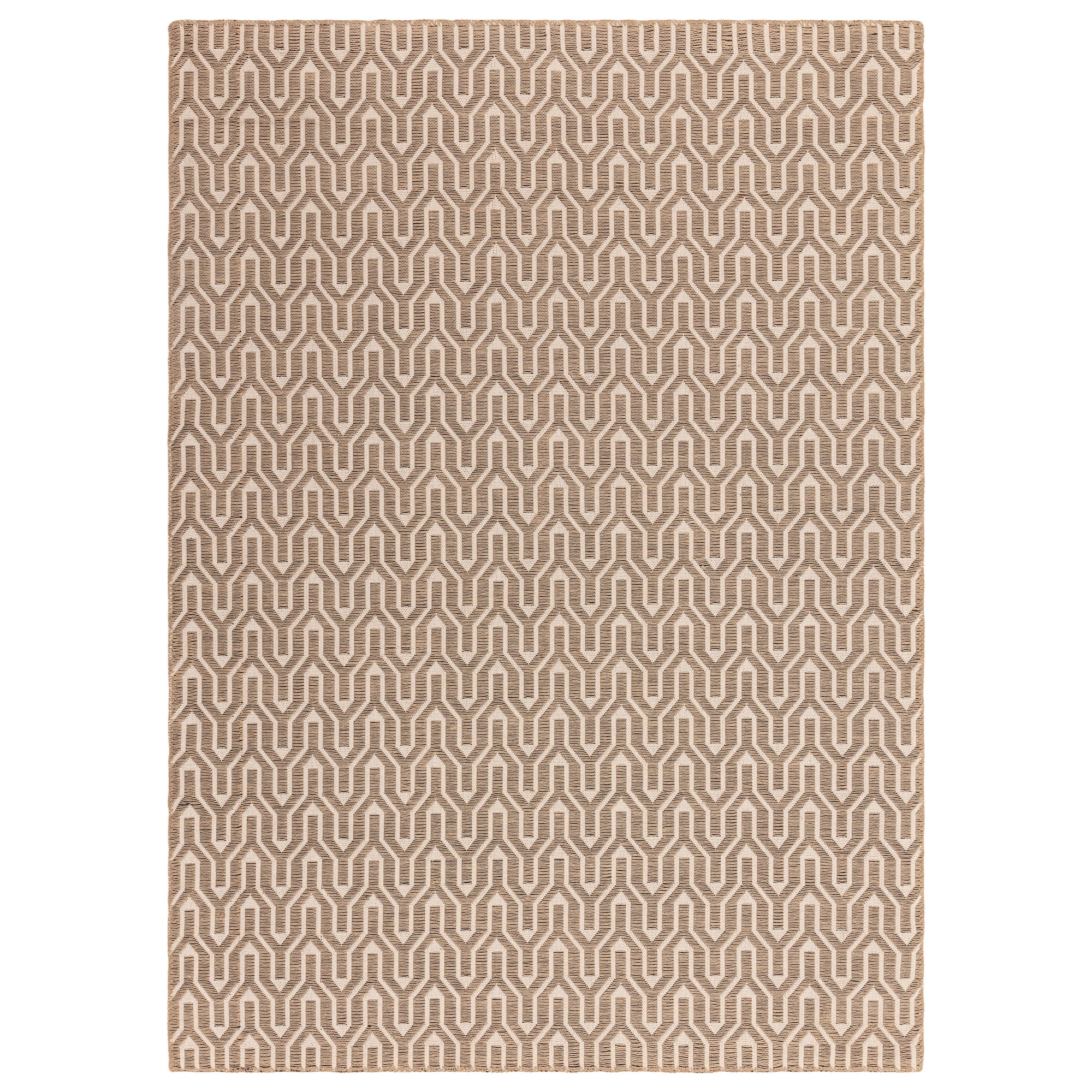 Tapis moderne en jute et coton LATTICE