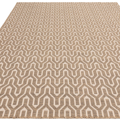 Tapis moderne en jute et coton LATTICE