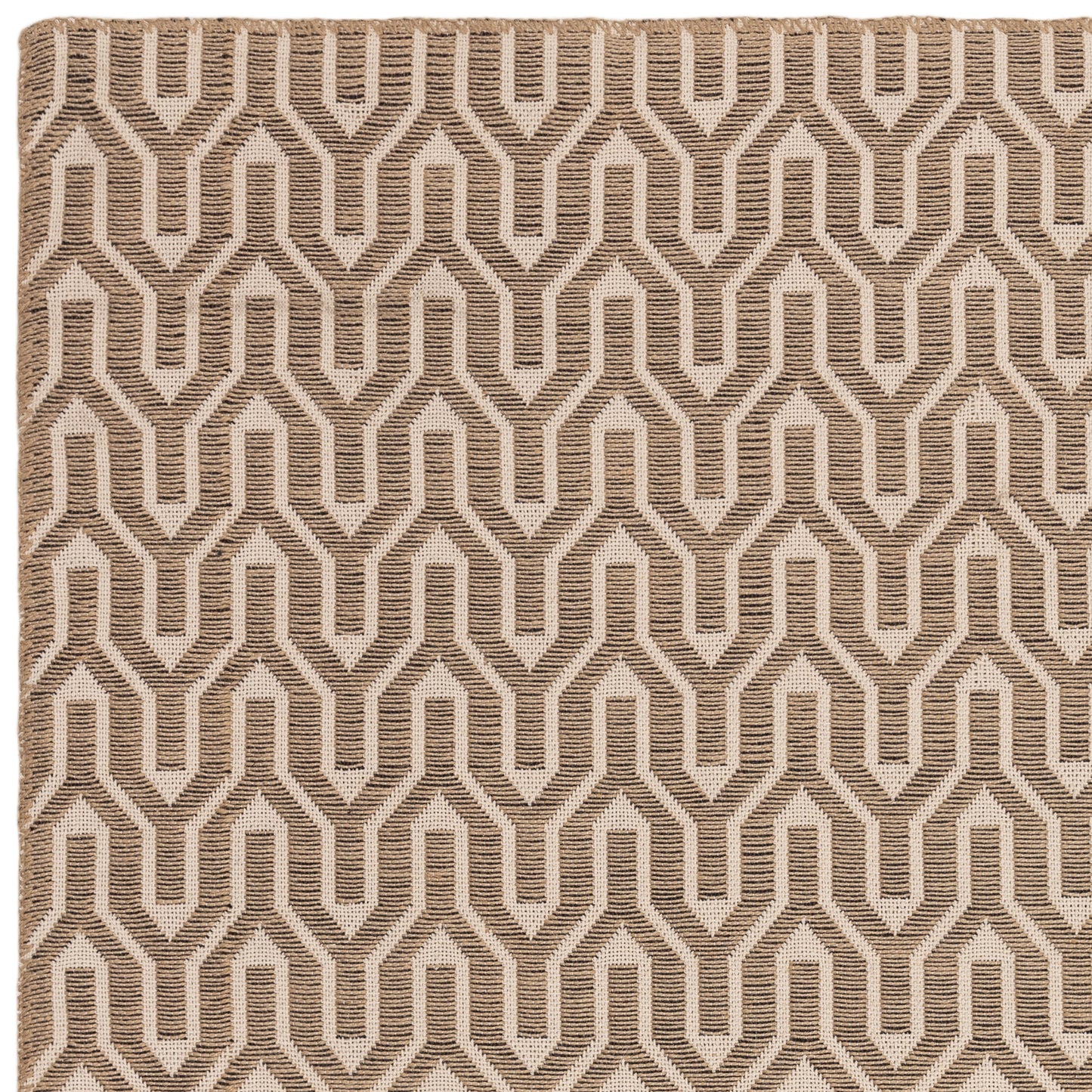 Tapis moderne en jute et coton LATTICE