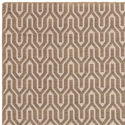 Tapis moderne en jute et coton LATTICE