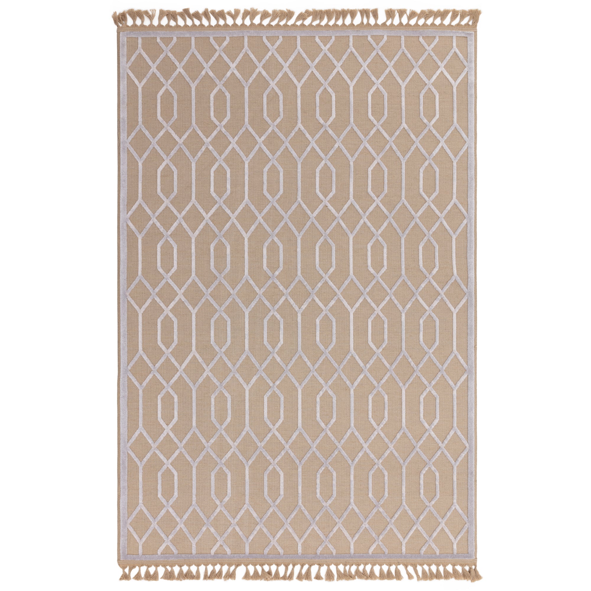 Modern Jute and Cotton Rug TORSY