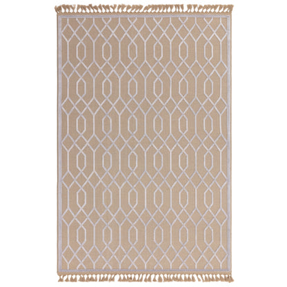 Tapis moderne en jute et coton TORSY