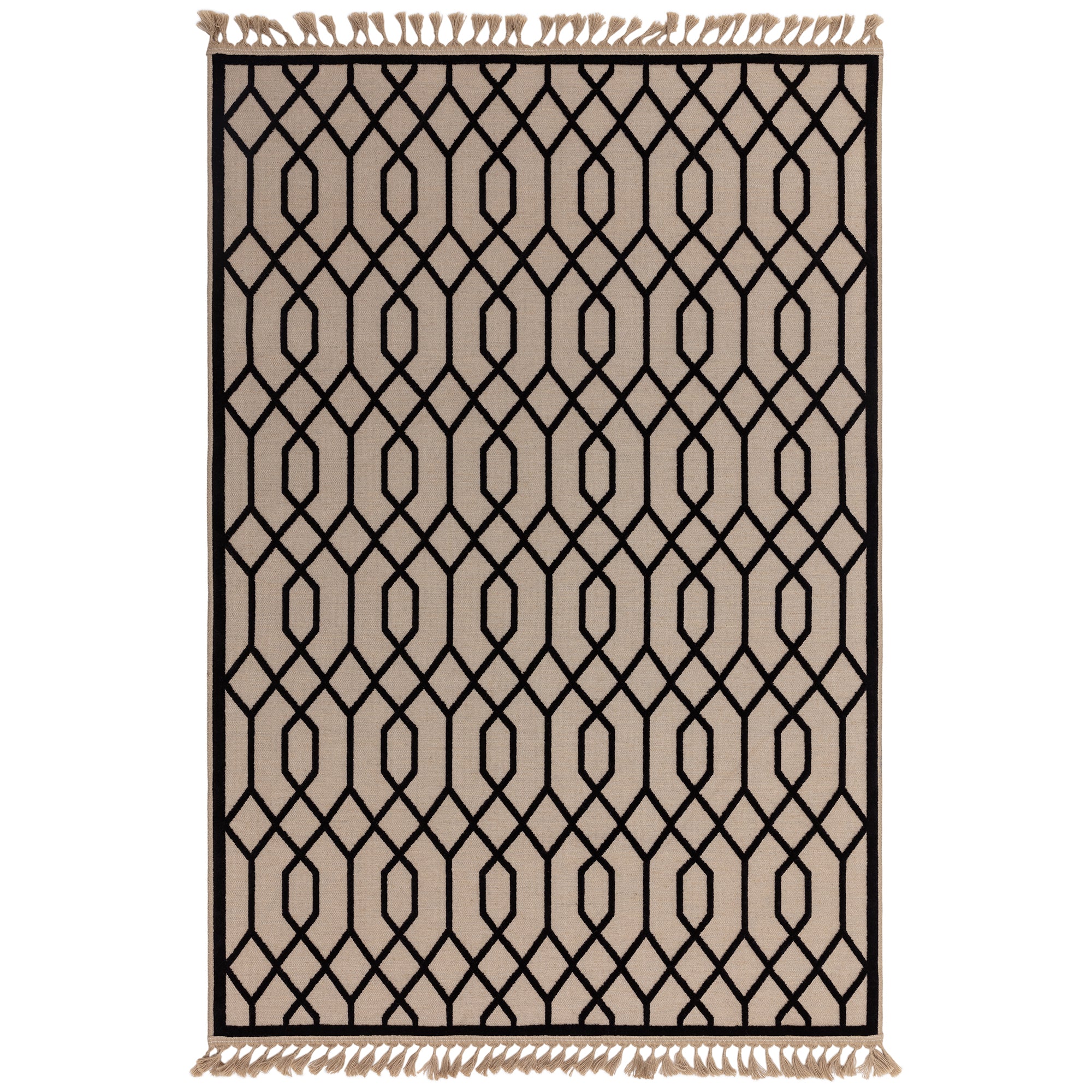 Modern Jute and Cotton Rug TORSY