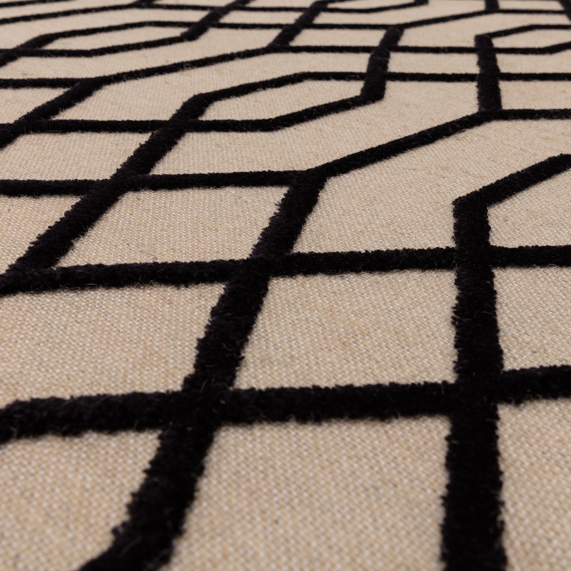 Modern Jute and Cotton Rug TORSY