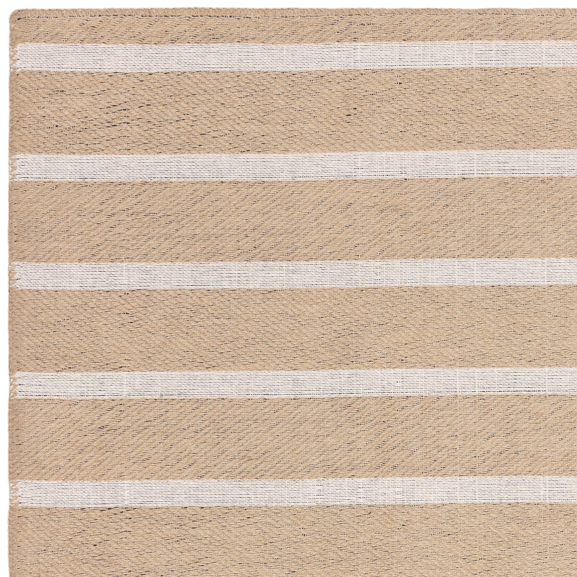 Alfombra moderna de yute y algodón STRIPPY