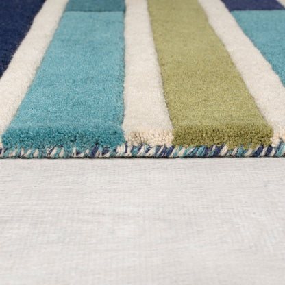 Tapis de salon moderne pure laine KEYO