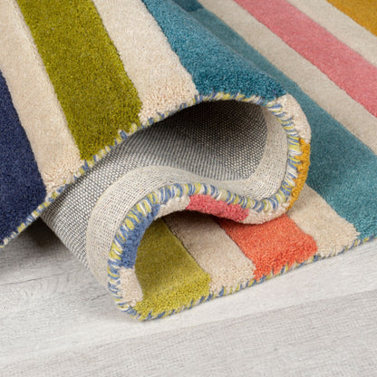 Tapis de salon moderne pure laine KEYO
