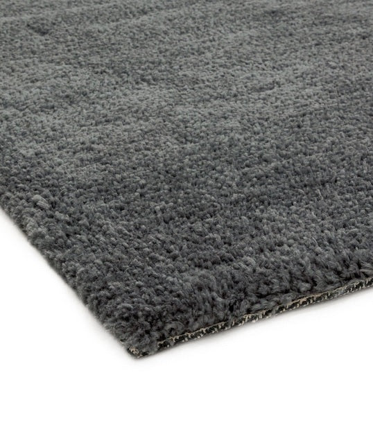 Alfombra de salón moderna negra HELIS