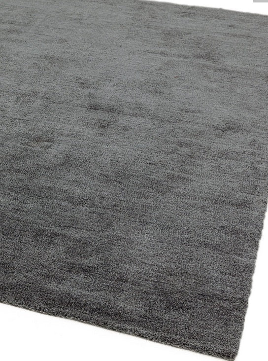 Alfombra de salón moderna negra HELIS