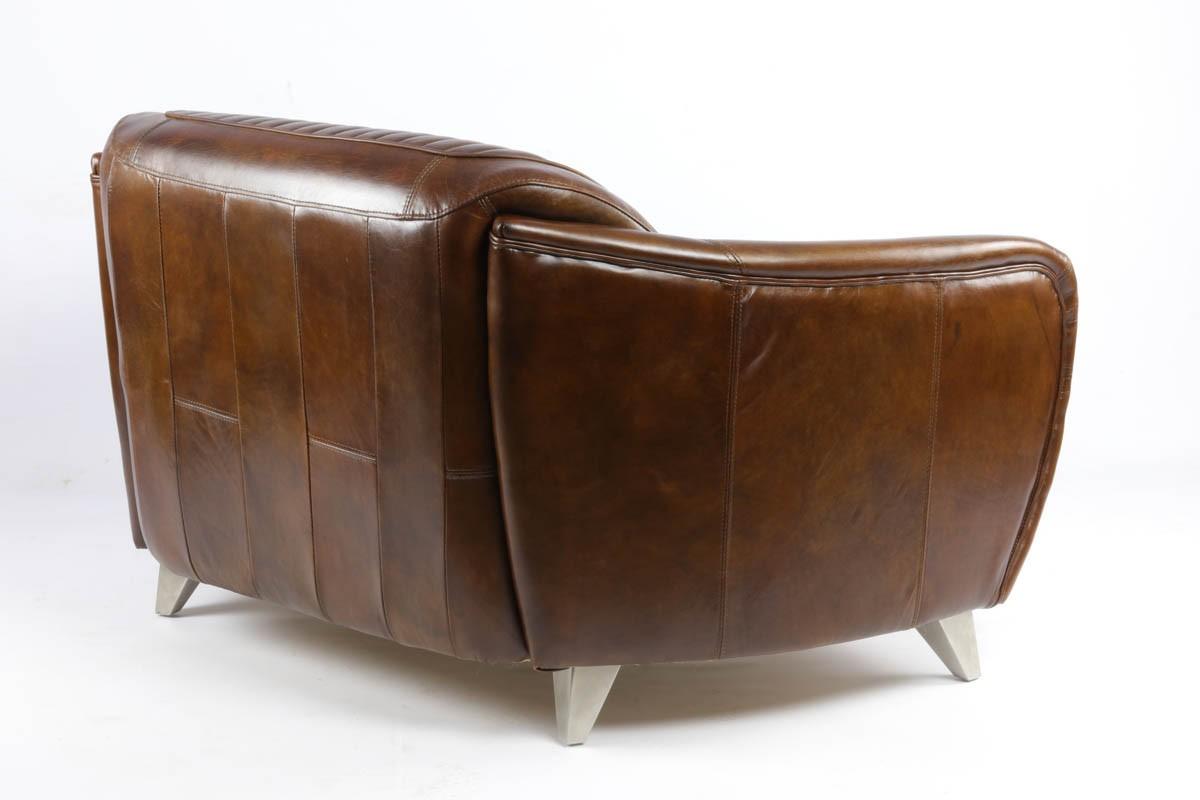 Canapé Sporster en cuir véritable - Novatrend 