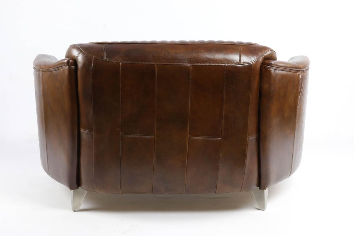 Canapé Sporster en cuir véritable - Novatrend 