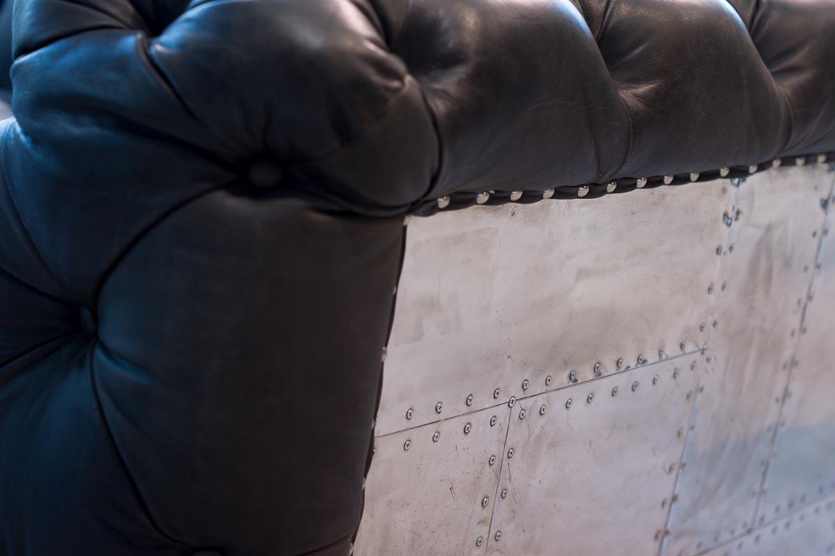 Canapé Chesterfield AVIATION BLACK - Novatrend 