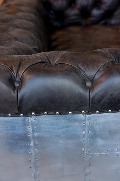 Canapé Chesterfield AVIATION BLACK - Novatrend 