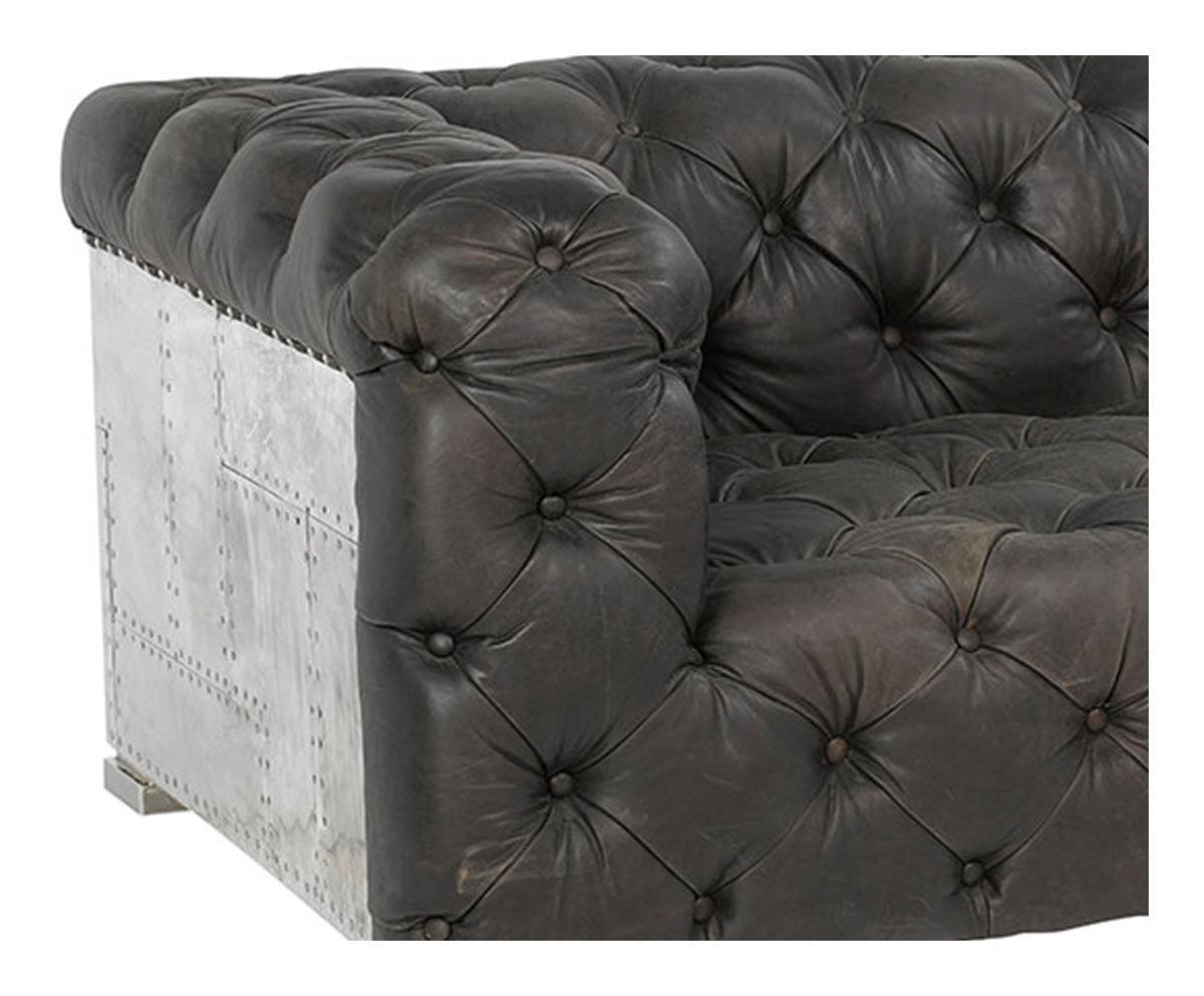 Canapé Chesterfield AVIATION BLACK - Novatrend 