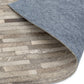 Tapis Salon Luxe Cuir de Vache PAMPA Stripes Light - Novatrend 