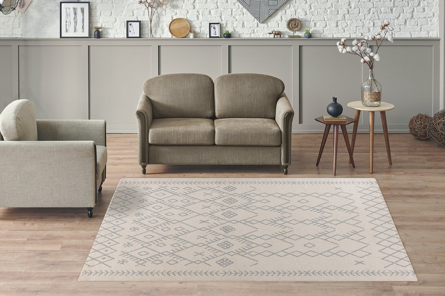 Tapis de salon moderne style nordique NEGE