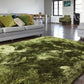 Tapis salon confort shaggy SPLASH Vert - Novatrend 