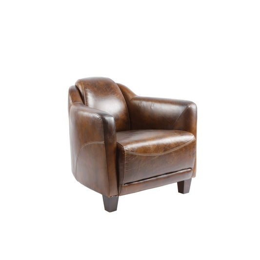 Fauteuil Gentlemen Cigar Cuir véritable