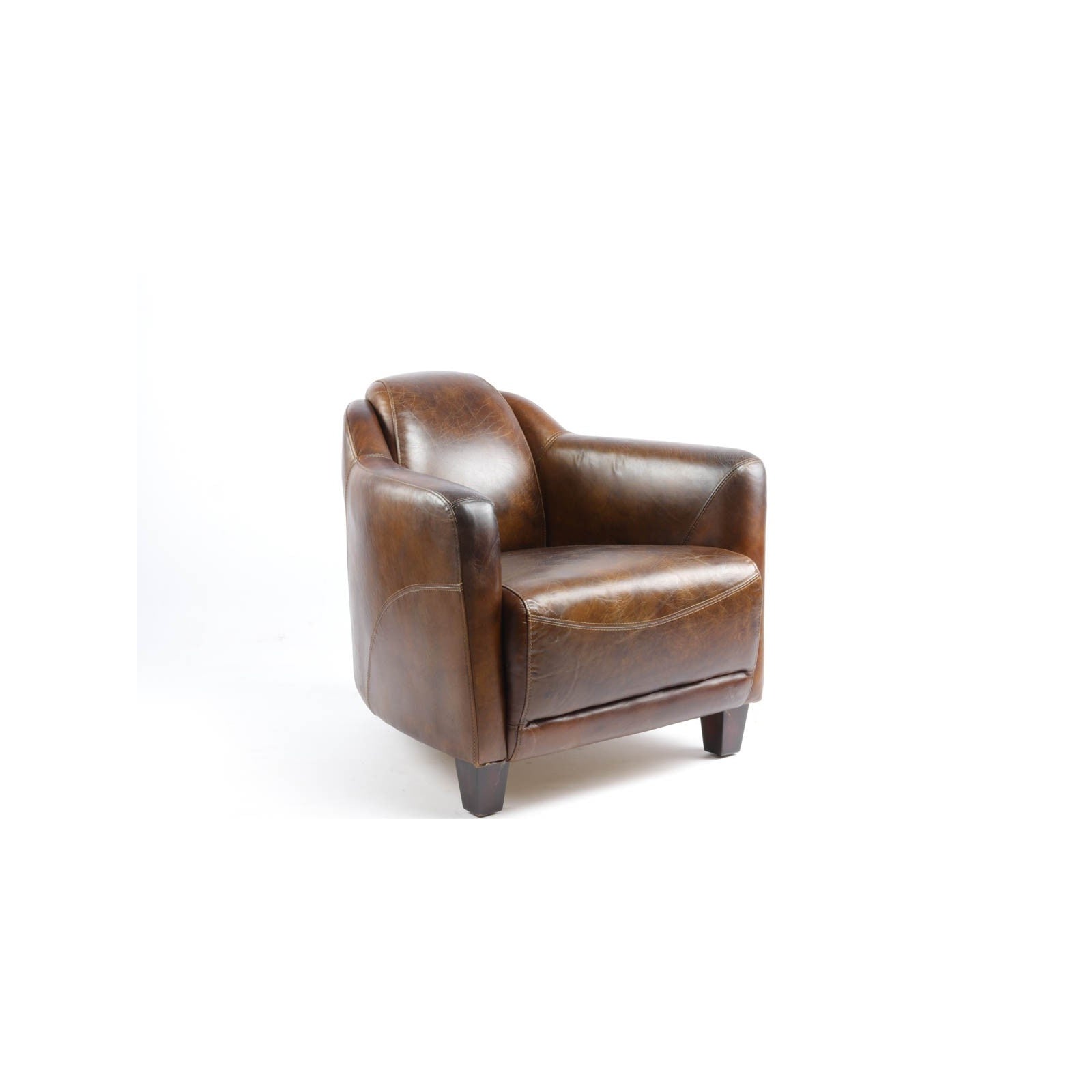 Fauteuil Gentlemen Cigar Cuir véritable